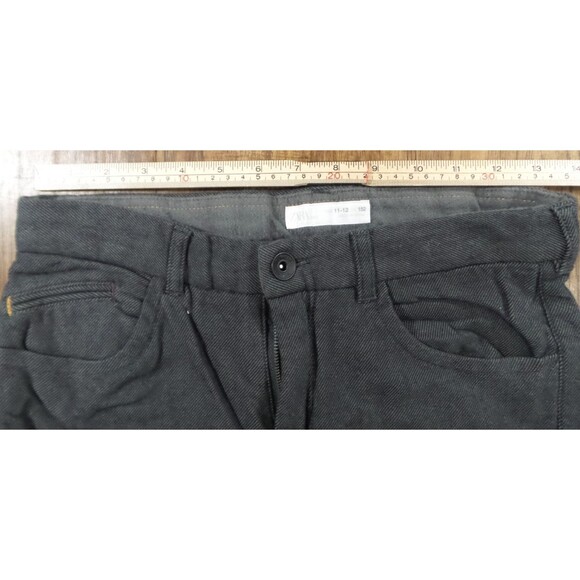 Zara Kids Grey Washed Denim Jeans Five Pocket Snap Closure Unisex size 11-12 - Picture 7 of 10